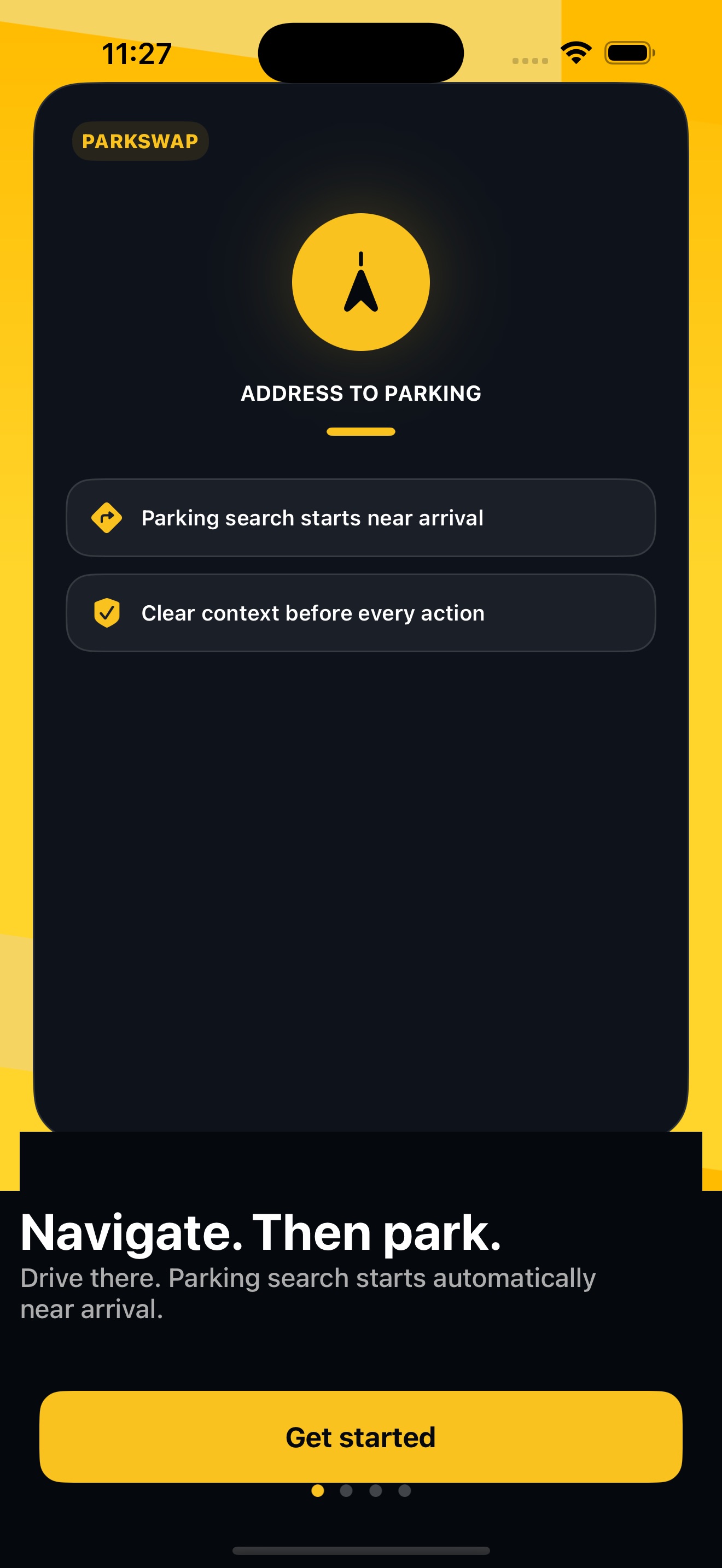 ParkSwap destination-first parking navigation introduction